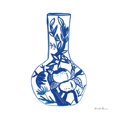 thumbnail image 2 of Zaman, Farida 12x12 Black Ornate Wood Framed with Double Matting Museum Art Print Titled - Chinoiserie VIII, 2 of 4