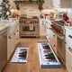 thumbnail image 3 of Decoraciones navideñas, 2 alfombras y tapetes de cocina navideños para el suelo, antideslizantes, decoración navideña, juego de tapetes de cocina, decoración navideña, 40 x 60 cm + 40 x 120 cm, tapete, 3 of 5