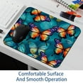 thumbnail image 6 of Butterfly Square Printed Desk Mat Gaming Mouse Pad Non-Slip Rubber Bottom 8.3x9.8 Inch - Suitable for Office and Gaming, 6 of 6