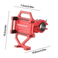 thumbnail image 3 of Openpig Motorcycle Bike Phone Mount Holder, Aluminum Bicycle Holder for Cell Phone 360° Rotation Bike Handlebar Phone Cradle, Compatible with Smartphones Between 7.5cm Wide, 3 of 3