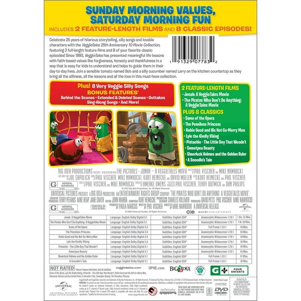 Universal Studios VeggieTales 25th Anniversary 10-Movie Collection