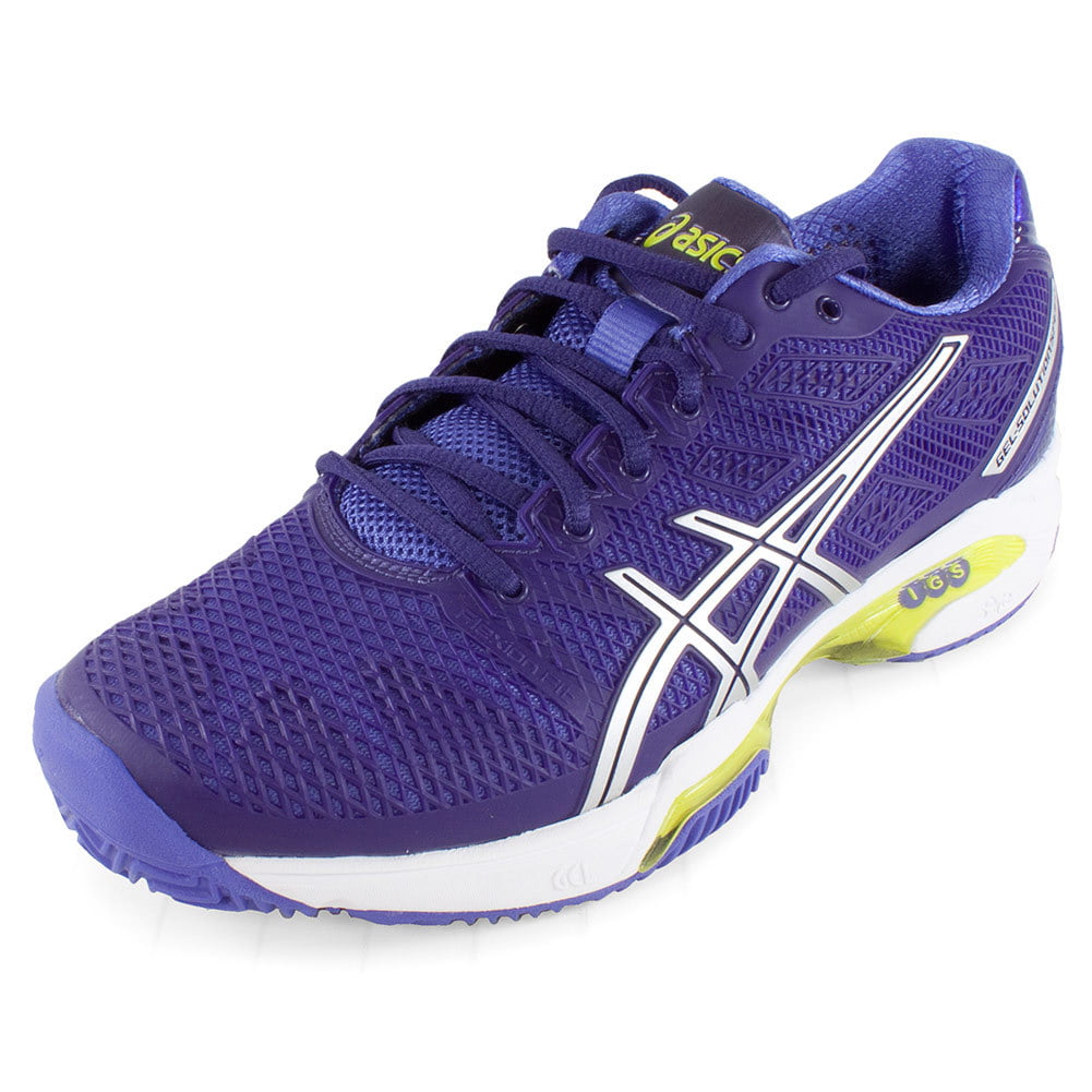 Asics Women`s Gel Solution Speed 2 Clay Tennis Shoes and Silver ( 7 Purple ) Walmart.com