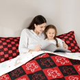 thumbnail image 4 of Feelyou Kids Kawaii Gingerbread Man Bedding Comforter Set 7pcs, Black Red Plaid Checkered Queen Bedding Sets, Merry Christmas Reversible Queen Sheet Sets, Luxury Bedroom Decor, 4 of 7