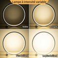 thumbnail image 4 of Lámpara de noche Lámpara de mesa LED Anillo táctil regulable, Luz de noche para dormitorio 3 colores Regulable 10 brillos Diseño circular moderno, Lámpara de escritorio redonda de material, 4 of 5