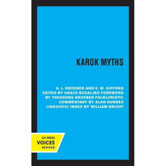 Karok Myths, (Paperback)