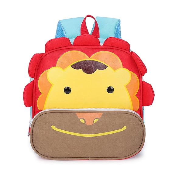 gcong Lightweight School Backpack With Comfortable Straps For Daily Use And Cute Animal Print Design Orange
