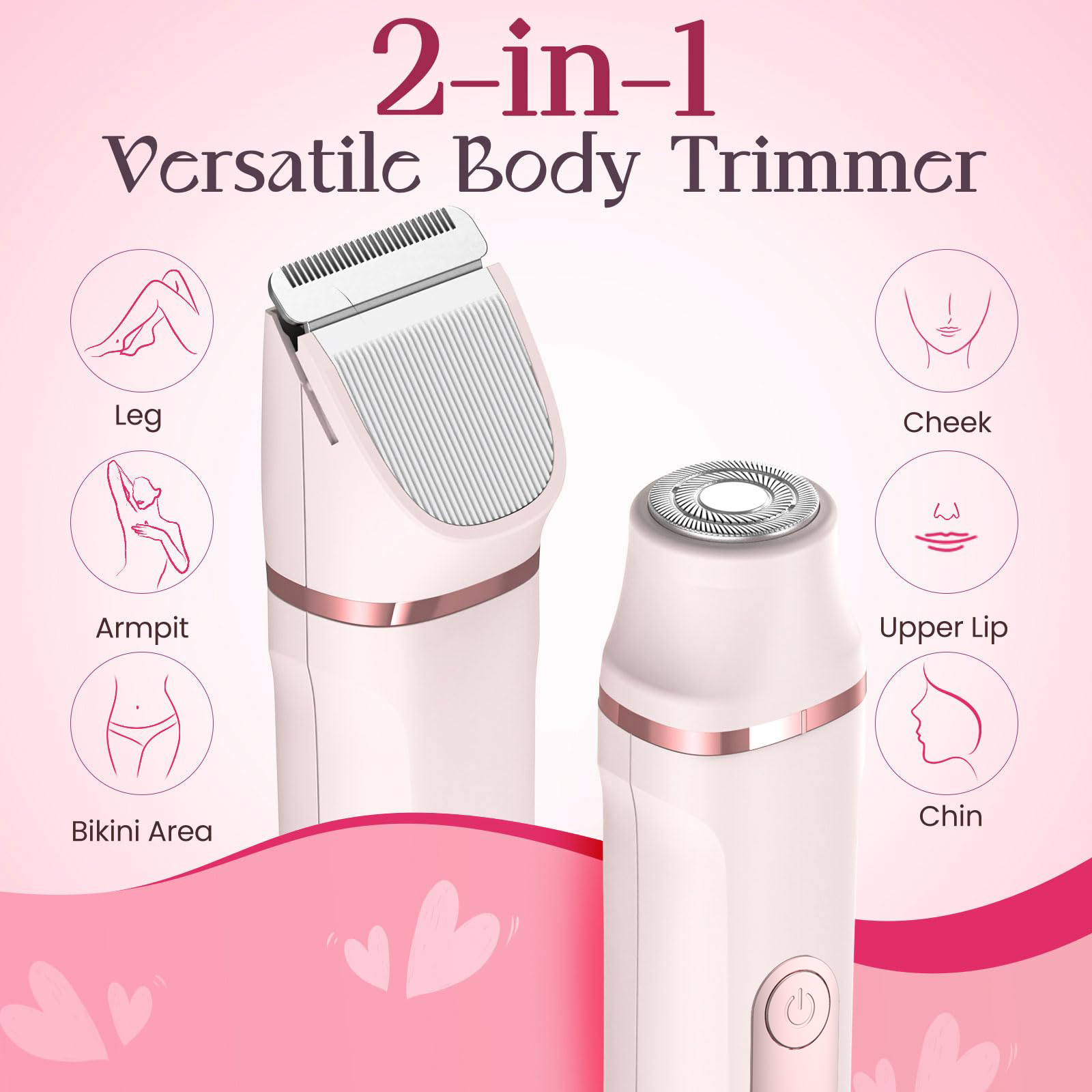 OBACRE 2-in-1 Women's Electric Bikini & Facial Trimmer photo 8