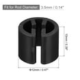 thumbnail image 2 of Uxcell Clothes Hanger Marker Blank Fit 3.5mm Rod for Garment Color Coding Black 300 Pack, 2 of 5