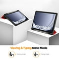 thumbnail image 2 of Allytech Slim Case for Samsung Galaxy Tab A9+ Plus 11" SM-X210 X215 X216, With Pen Holder Multi Angle Viewing Stand Slim Fit Protective Shockproof Flip Cover, Red, 2 of 9