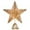 Q, variant on BinKFF Christmas Decoration - 6.3 inch Christmas Glitter Star Tree Toppers, Metal Silver Star Lighted with LED Warm White Lights for Xmas Decorations, Holiday Party Indoor Decor