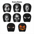 thumbnail image 3 of 2 Pack Funny Scary Headrest Covers for Cars, Stretch Spandex Front Seat Covers, Breathable Washable Spooky Halloween Interior Accessories for Sedan SUV Truck, 3 of 8