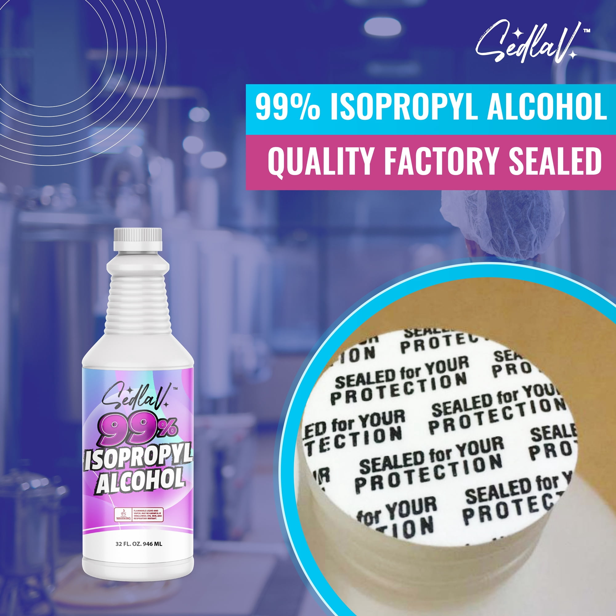 Isopropyl Alcohol 99% Rubbing Alcohol 99% Isopropyl Alcohol 32 Fl Oz Pack of 2