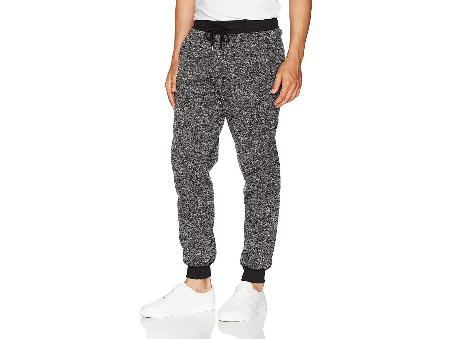 southpole men's basic fleece marled jogger pant