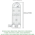 thumbnail image 2 of Garden Obelisk Trellis,Garden Trellis for Vines And Climbing Plants, Metal Wire Lattice Grid Panels,Clematis Support, Rose Vines, Durable & Sturdy Beautiful Plant Decor,50*180cm/19.6*70.8in, 2 of 7