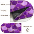 thumbnail image 5 of Purple Fish Scales Runner Rugs 2x6 ft Ombre Fish Tail Abstract Art Vintage Washable Hallway Rugs Non-Slip Floor Mats Absorbent Carpet Bedside Runners for Bedroom Kitchen Bathroom Laundry Room, 5 of 9