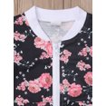 thumbnail image 3 of Dewadbow Toddler Kids Baby Girls Floral Sweatshirt Tops Pants Outfits Sets, 3 of 6