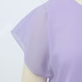 thumbnail image 6 of Womens Athletic Tops Shirts Fashion Tank O Neck Lace Sleeve Loose Womens Tee Shirts,Purple,2XL, 6 of 6