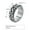 Silver, variant on 8MM Black/Silver Chian Spinner Band Stainless Steel Mens Engagement Ring Sz 7-13