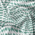 thumbnail image 5 of Ambesonne Chevron Valance Pack of 2, Abstract Zigzag Tribal, 54"X18", Teal White, 5 of 5