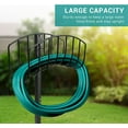 Detachable Heavy Duty Garden Hose Holder & Organizer, Freestanding Outdoor Metal Hose Stand and