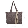 thumbnail image 2 of Bolso Hombro Acolchado para Mujer Bolso Informal Suave para Damas Y Niñas (gris), 2 of 9