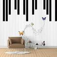 thumbnail image 3 of IDEA4WALL 4pcs Street Graffiti Peel and Stick Wallpaper Removable Wall Murals Large Wall Stickers for Home Decoration, 66"x24", 3 of 5