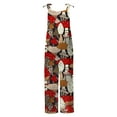 thumbnail image 5 of For Women Casual Summer Sleeveless Cute Mashroom Print Baggy Overalls Adjustable Spaghetti Strap Rompers, 5 of 5