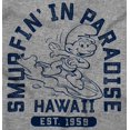 thumbnail image 2 of Hawaii HI Surfer Beach Waves Smurfs Sweatshirt for Men or Women Brisco Brands S, 2 of 6