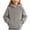 Gray, variant on JZEJING Girls Hoodies Size 10-12 Solid Color Fleece Hooded Top Fall Winter Long Sleeve Pullover Sweatshirt with Pocket 2026