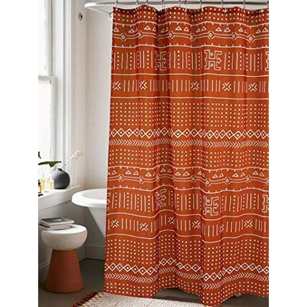 Fabric Shower Curtain 72 Inch Ethnic, What Is The Largest Size Shower Curtain