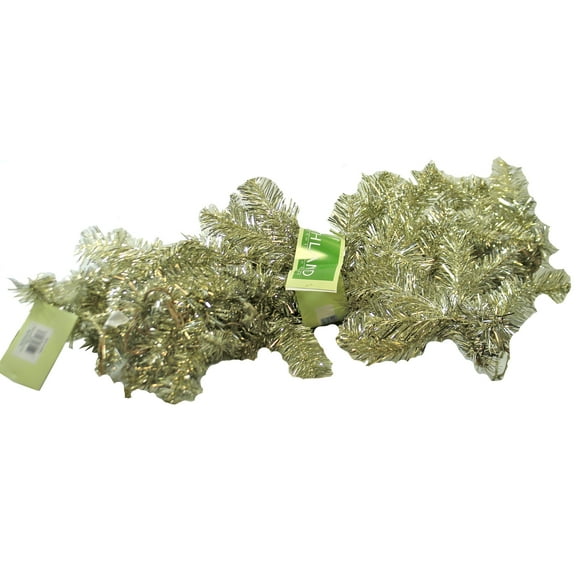 Christmas Silver Tinsel Garland Plastic Home Decor Mantle Ygt072