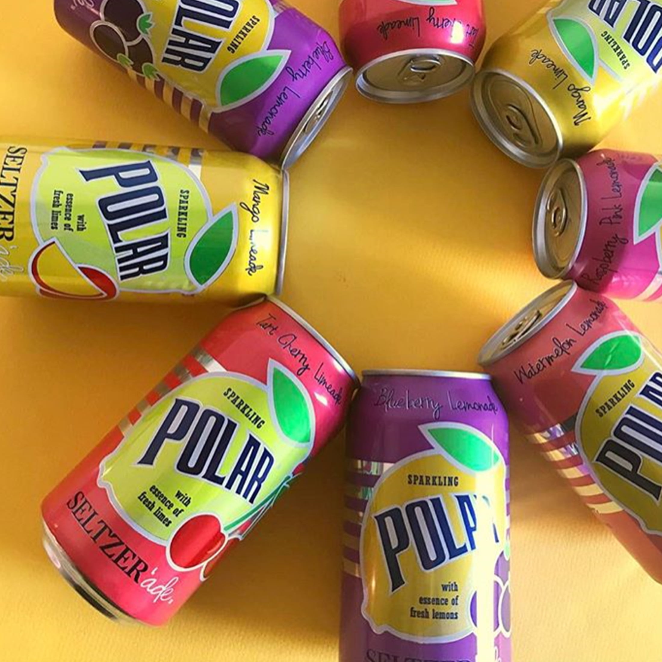 Polar Zero Calorie Coconut Limeade Sparkling Seltzer Water, 12 fl oz, 8 Pack Cans