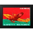 thumbnail image 2 of Unknown 24x17 Black Modern Framed Museum Art Print Titled - Air Mail Safety Matches, 2 of 5