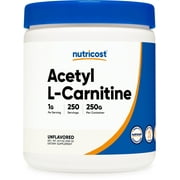 Nutricost Acetyl L-Carnitine (ALCAR) Supplement Powder 250 Grams- 1G per Serving