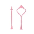 thumbnail image 2 of Portable Triple Layer Cake Stand Candy Fruit Stand Cake Display Rack Festival Wedding Party Decoration, 2 of 9