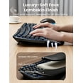 thumbnail image 5 of Ergonomic Wireless Keyboard and Mouse Combo, 4000mAh Rechargeable Backlit Keyboard with Lambskin Wrist Rest, Wave Keys, 10M Keystroke, USB-A/C Plug & Play for Windows Mac Chrome OS, 5 of 9