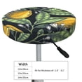 thumbnail image 4 of Fotbe Citrus Fruits Elegant Lemons Stool Covers Round,Waterproof Round Bar Stool Covers Bar Chair Covers Washable Stool Cushion Slipcover for 12-14 Inch Chair-12 inch, 4 of 7
