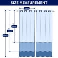 thumbnail image 3 of Subrtex Blackout Curtains Room Grommet Curtain Thermal Insulated Drapes, Set of 2, Light Grey, 53"x84", 3 of 8