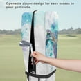 thumbnail image 5 of Yuyamidu Watercolor Sea Turtle Golf Bag Hood Cover Waterproof Rain and Dust Covers with Zipper Easy Access and Storage Golf Bag Top Cover, Blue, 5 of 8