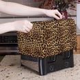 thumbnail image 5 of TSOVTHRID Brown Leopard Print 2 Slice Toaster Cover with Drawstring Easy to Use, Dust Protection Bread Maker Covers Toaster Oven Cloth Protector, 5 of 8