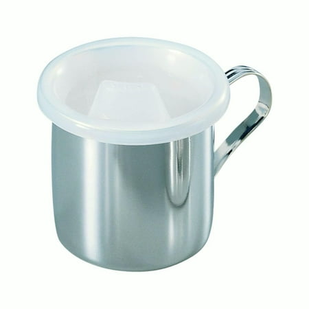 Contemporary Home Living 2.75" x 3.75" Straight Side Silver Baby Cup