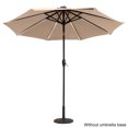 thumbnail image 6 of 9FT Strip Light Umbrella Waterproof Folding Sunshade Top Color(Resin Baseis Not Included, And 75690825、65010574、94617980、53133242 Codes Are Required For The Resin Base), 6 of 30