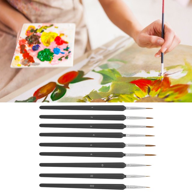 Juego de Bolígrafos de Línea de Gancho de Acuarela Juego de Pinceles de Pintura Fina Pincel Fino Pintado a Mano Juego de Bolígrafos de Línea de Gancho de Acuarela en Punta ANGGREK Otros