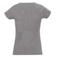 thumbnail image 2 of SOLS - Camiseta de manga corta modelo Moon con cuello en forma de V para mujer (Gris piedra), 2 of 3
