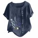 thumbnail image 4 of Gibobby Blusas De Manga Larga Para Mujer Mujeres Blouse Tops O Neck Party con estilo T camisa（Azul marino， XXL), 4 of 4