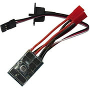 powerday RC 10A ESC Brushed Speed Controller for 1/16 18 24 Car Boat Tank w/o Brake with 130/180/260/280/380 Brushed Motor(Without Brake ESC 1pcs)
