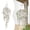 White, variant on ZFSBZBS Artificial Hanging Flowers for Outdoors, UV Resistant Faux Outdoor Hanging Plants Pansy Flowers Fake Cascading Floral Vines for Porch Patio Balcony Pergola,White