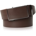 thumbnail image 2 of Genuine Leather Mens Ratchet Belt Belts For Men With Adjustable Automatic Buckle, 2 of 3