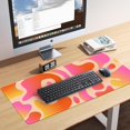 thumbnail image 5 of Topographic Mouse Pad, Desk Mat, Large Mouse Pad for Desk, Desk Pad Mat with Stitched Edges, Non-Slip Base Gaming Mousepad, Keyboard Mat Gaming Mouse Pad for Office Home, Orange, 5 of 6