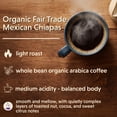 thumbnail image 2 of Coffee Bean Direct Organic Fair Trade Mexican Chiapas, Whole Bean Coffee, Arabica, Light Roast, 5 lb Bag, 2 of 10